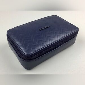 MISSONI x Delta Airlines Navy Blue Travel Case Amenity Toiletry Bag EMPTY